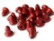 20 11mm Dark Red Wooden Bell Beads Vintage Wood End Beads Loose Bell Shaped Beads